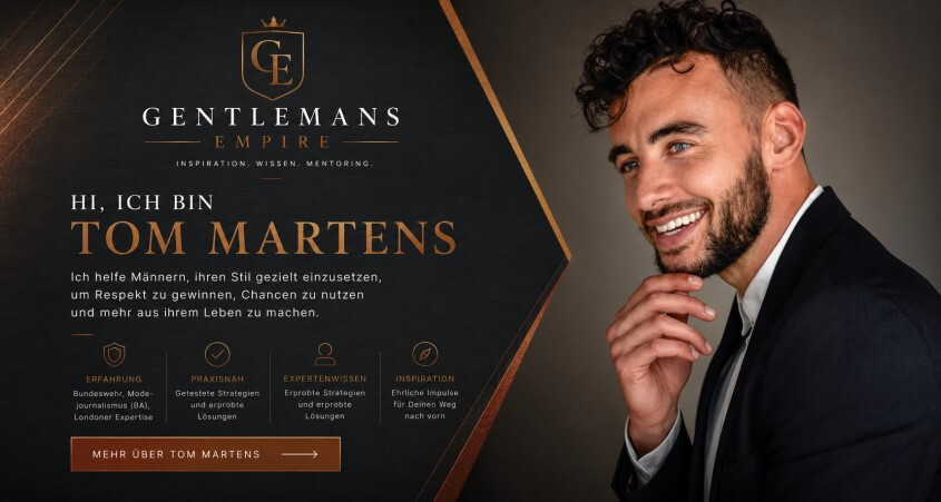 Männer-Lifestyle Experte Tom Martens