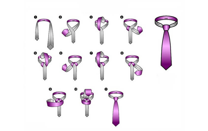 Krawatten binden - Balthus Knoten