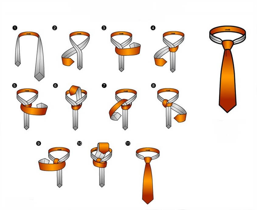 Krawatten binden - Grantchester Knoten
