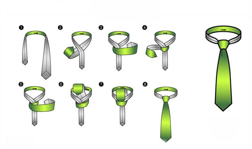 Krawatten binden - Der Kelvin Knoten