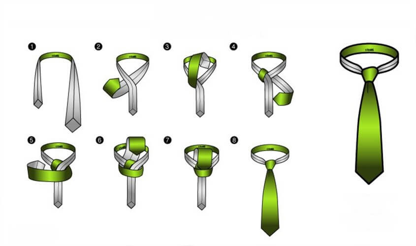 Anleitung für Krawattenknoten - Nicky Knot