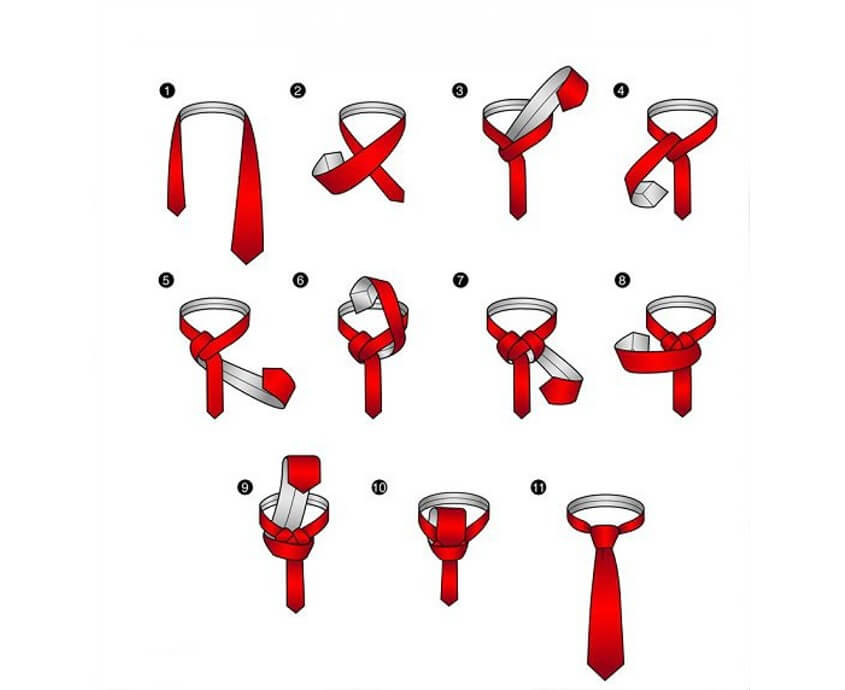 Krawatten binden - Voller Windsor Knoten