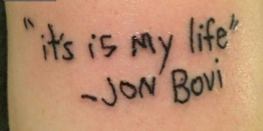 Falsche Schreibweise bei Tattoos