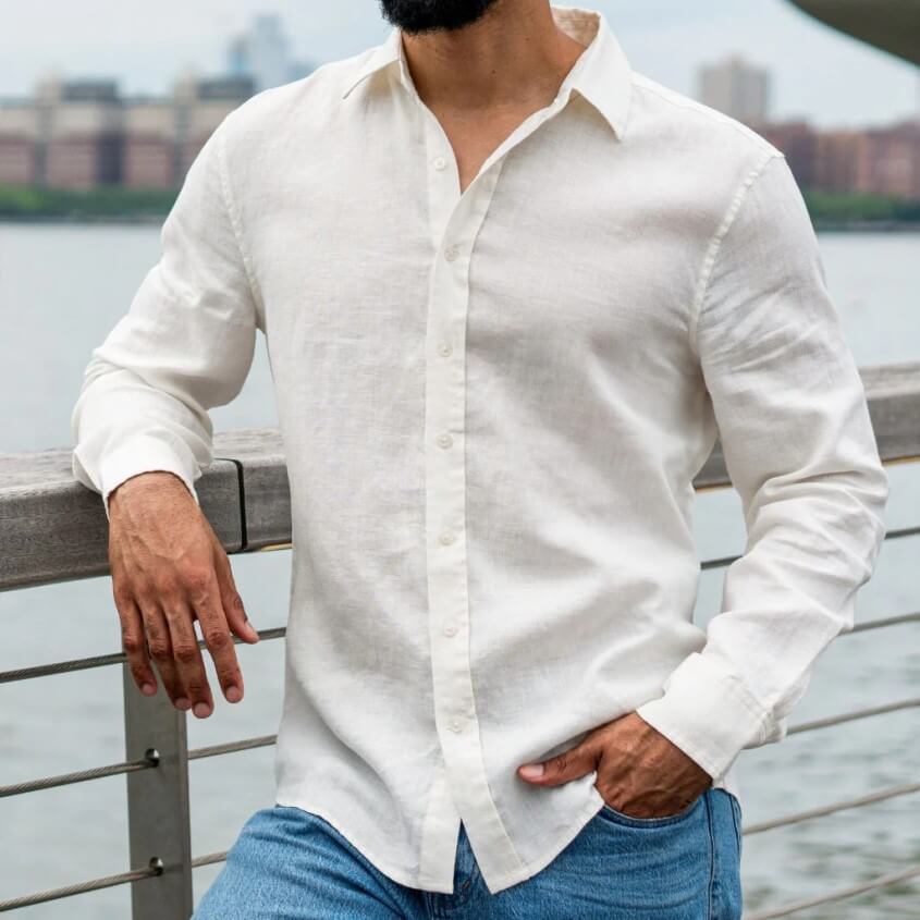 Business Casual Hemden aus Leinen