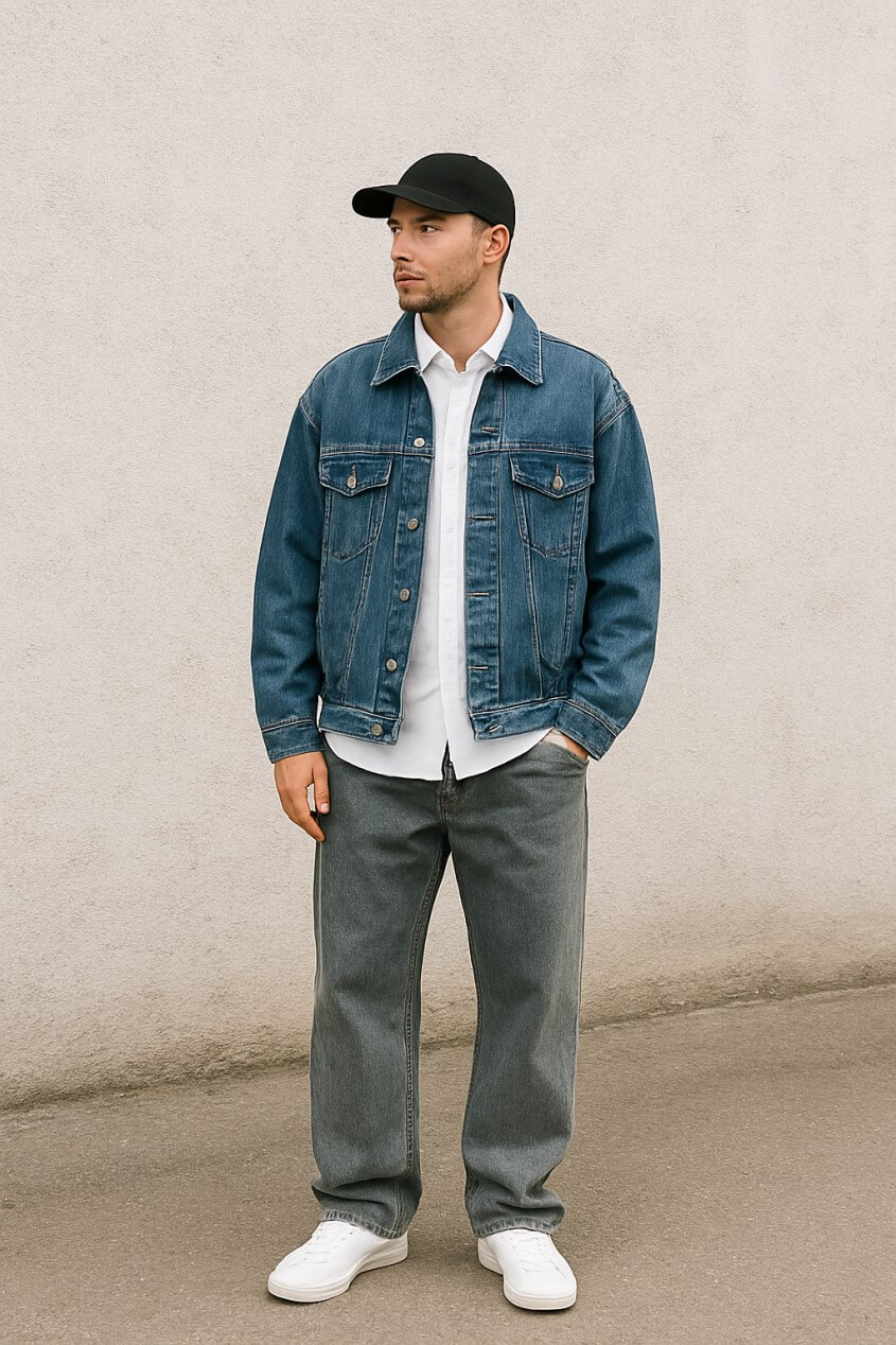 Y2K Outfits Männer - Oversized Denim