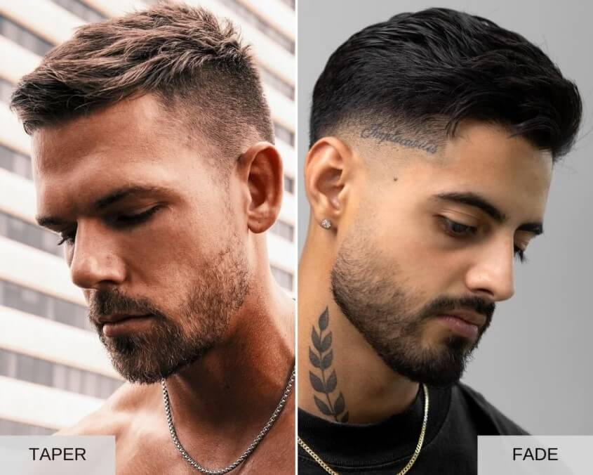 Vergleich von Taper und Fade