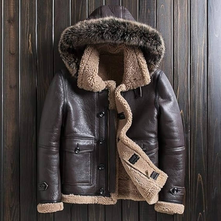 Winter gefütterte Lederjacke von Denny&Dora