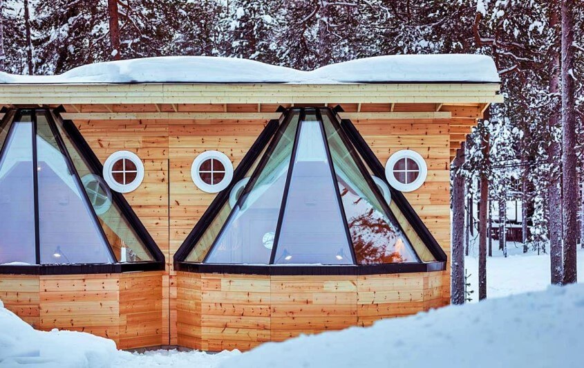 Nordlichter im Pyhä Igloos bestaunen