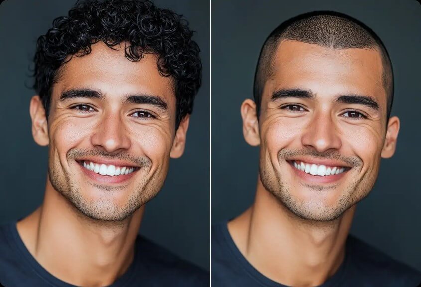 Männerfrisuren - Einsatz von AI