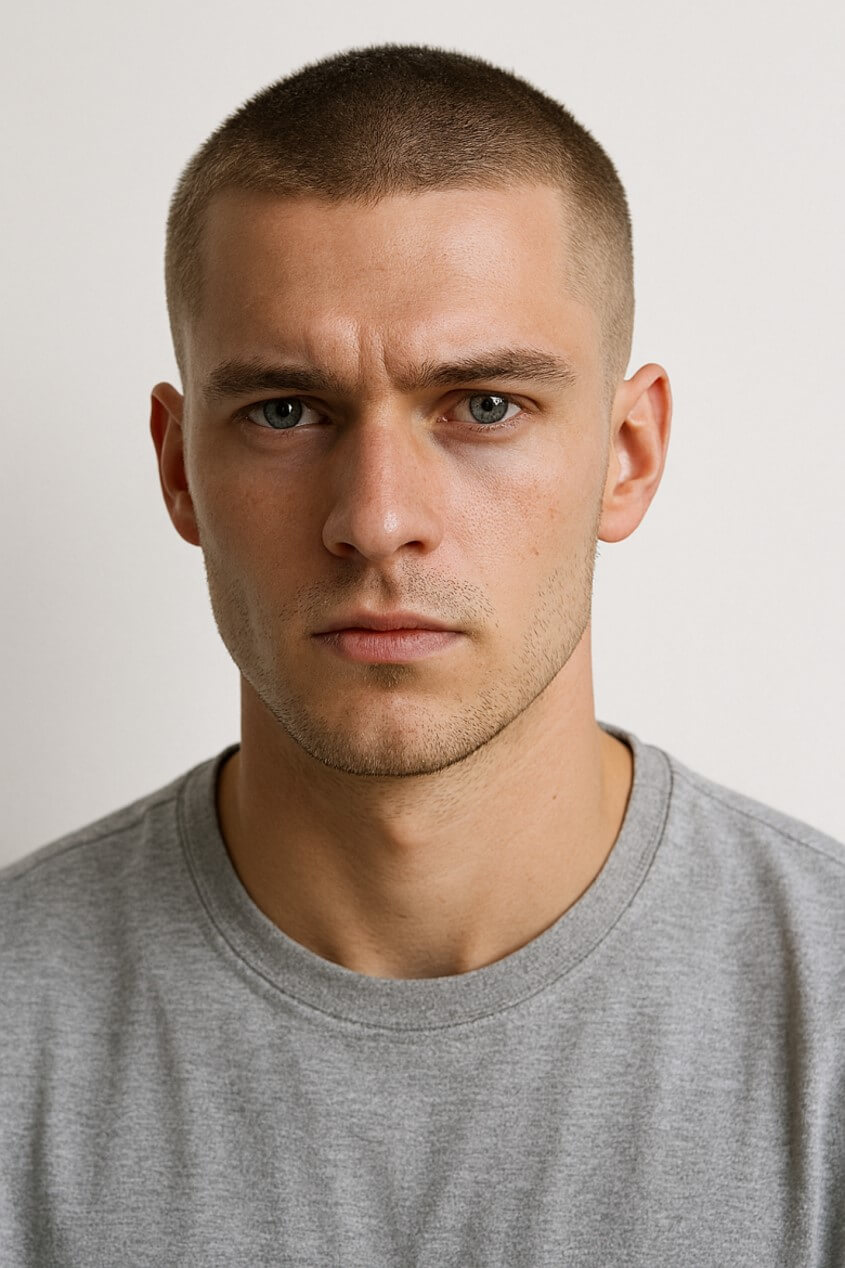 Buzz Cut stylen - Schritt 1