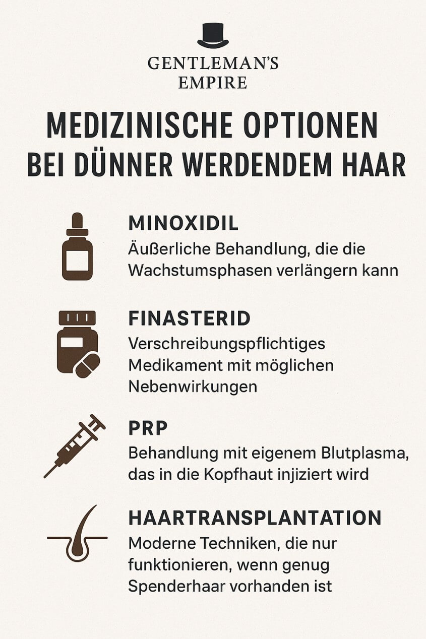 Medizinische Optionen bei dünnem Haar