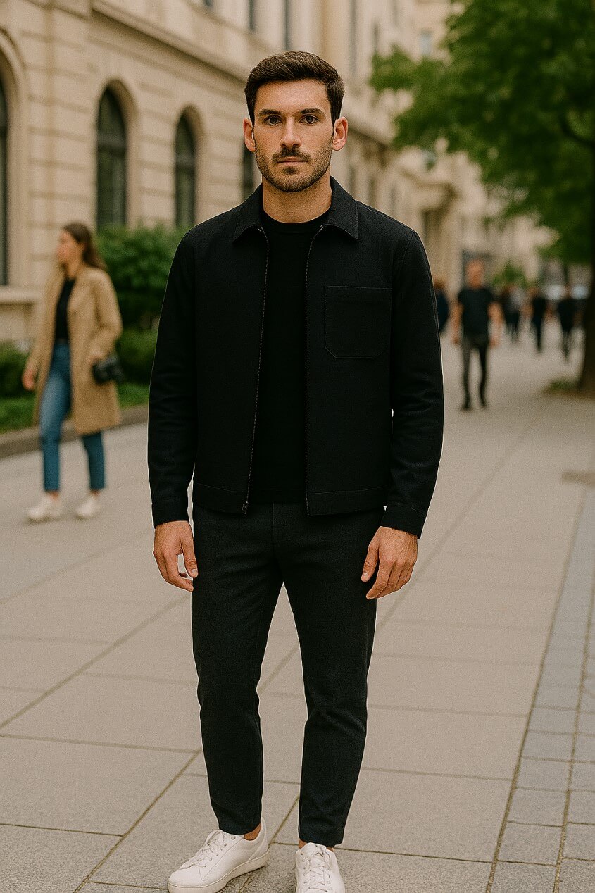 Minimalistisches KI Fashion Outfit