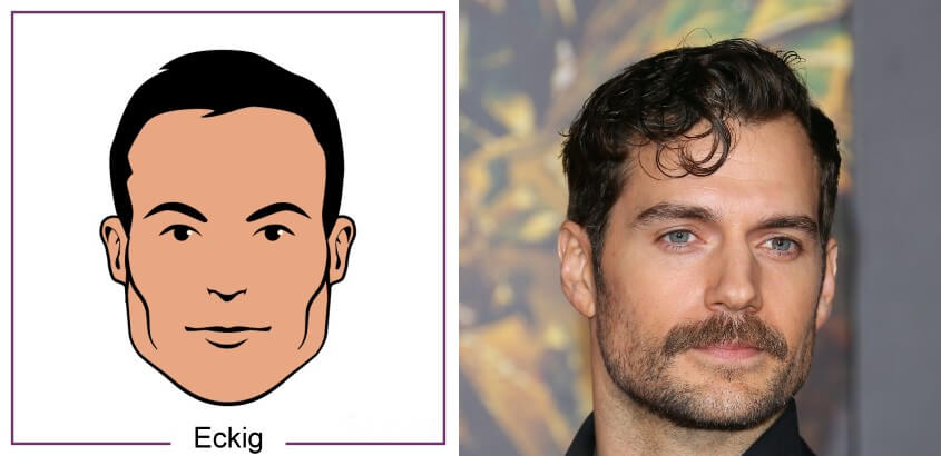 Frisuren eckiges Gesicht Männer