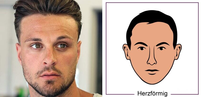 Frisuren herzförmiges Gesicht Männer
