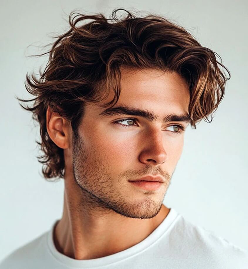 Shag Frisur für diamantförmige Gesichter