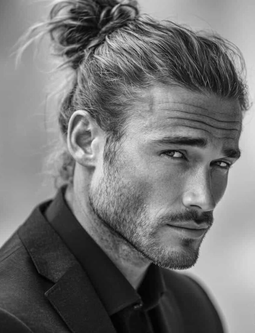Man Bun Haare