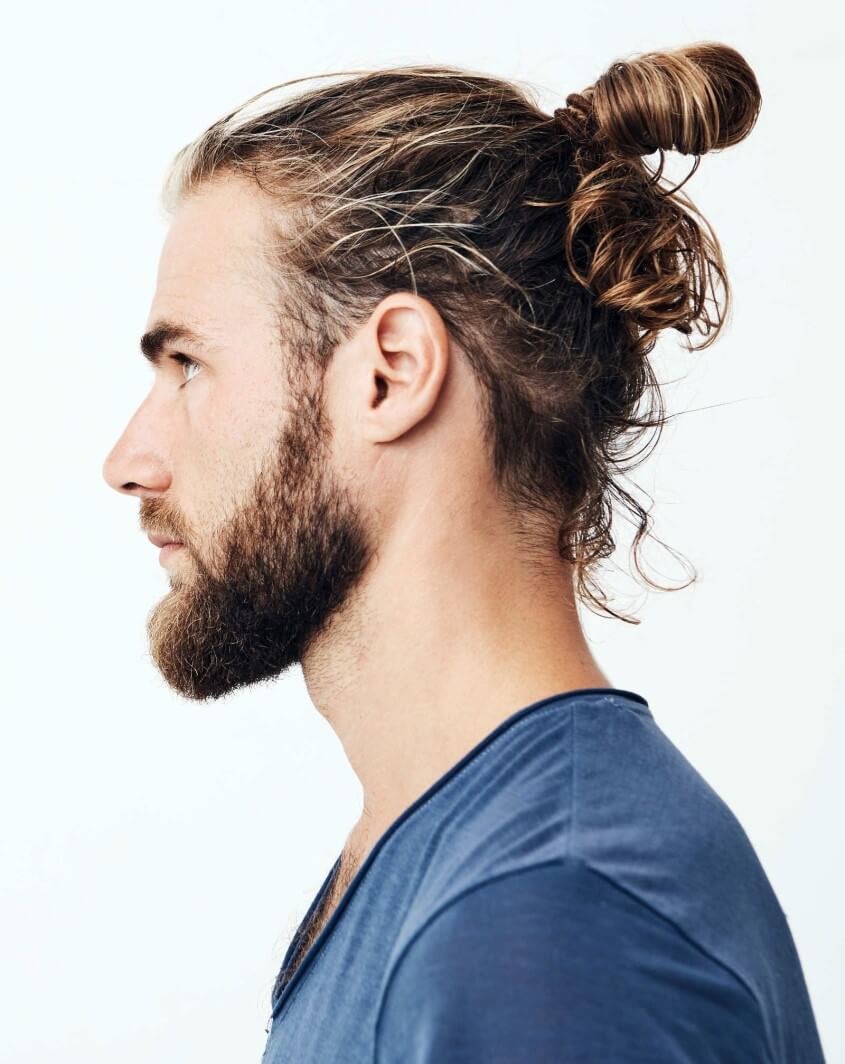 High-Variante des Man Buns