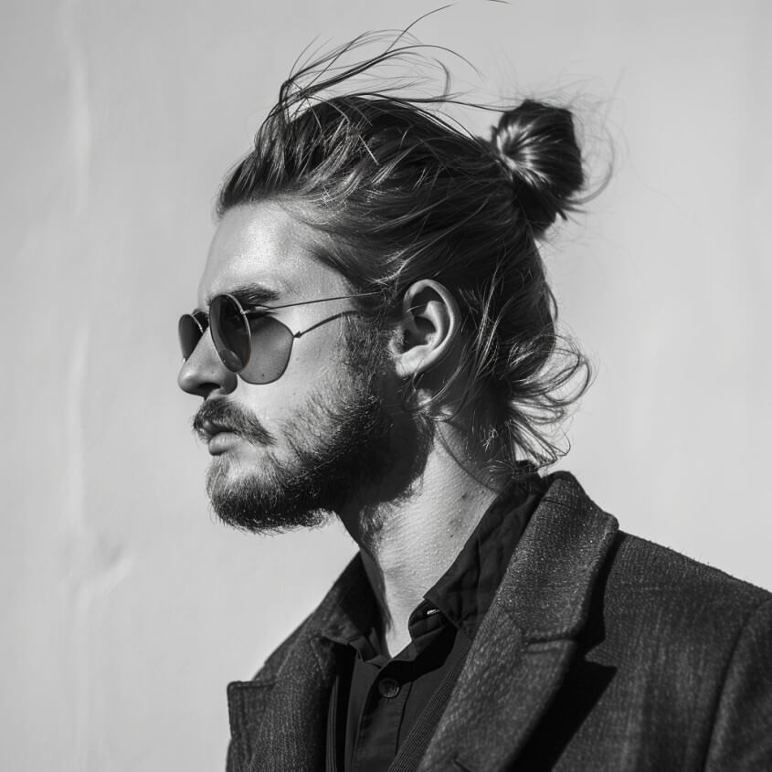 Man Bun Länge
