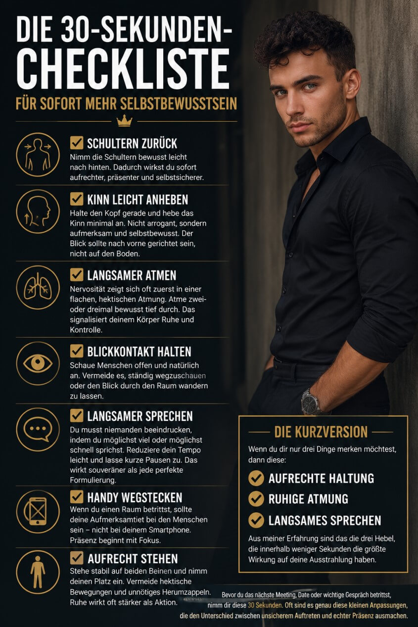 Checkliste mehr Selbstbewusstsein ausstrahlen