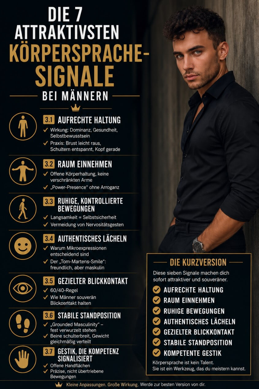 Männliche Präsenz steigern