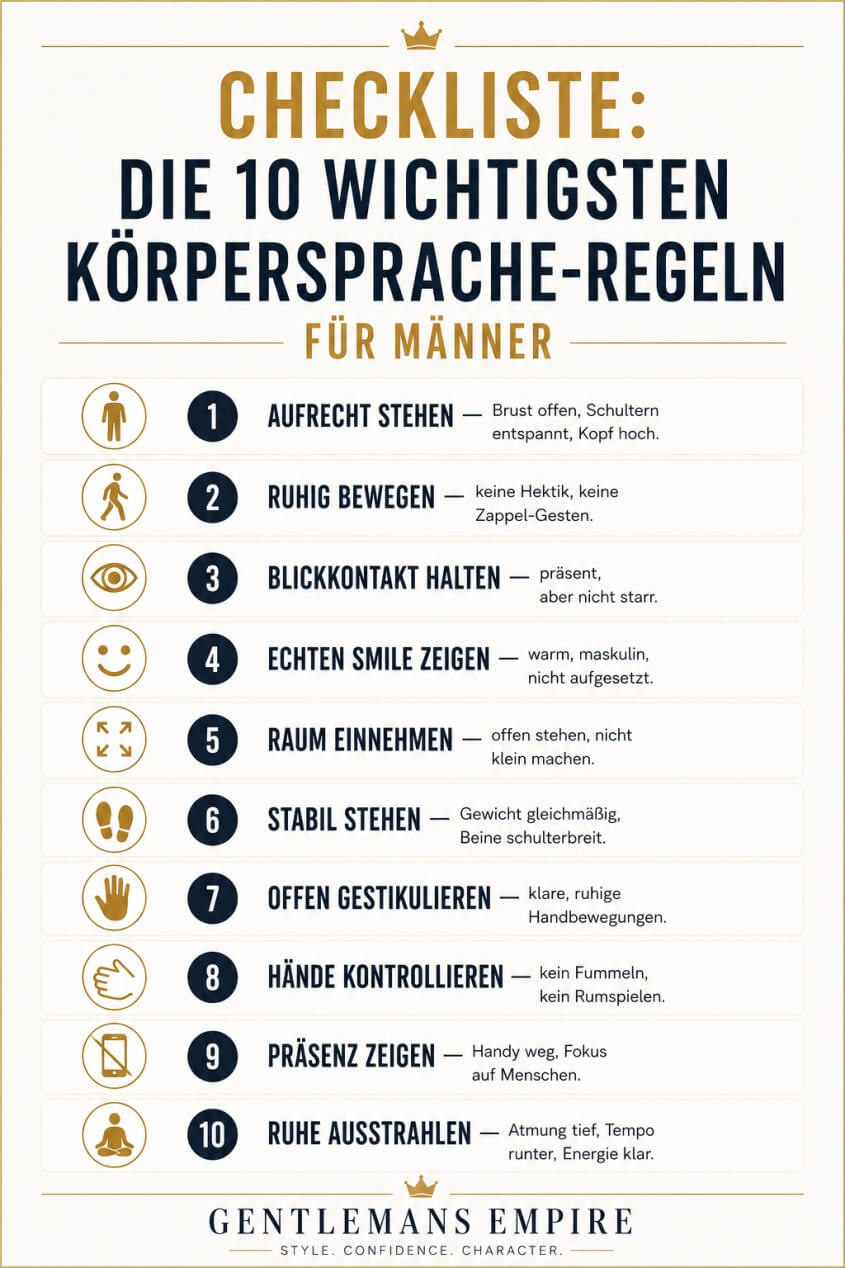 Körpersprache verbessern Übungen