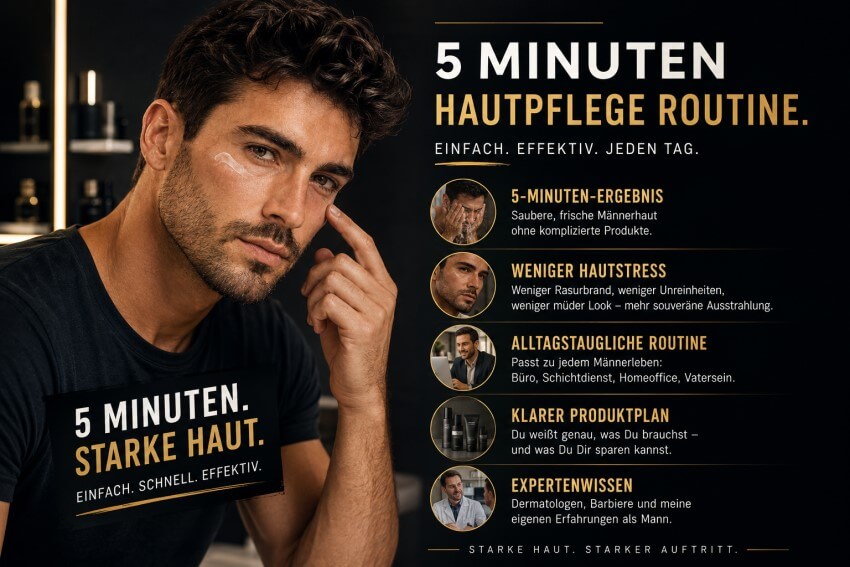 Was gehört zur Hautpflege Routine für Männer?
