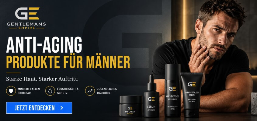 Auswahl moderner Anti‑Aging‑Produkte für Männer