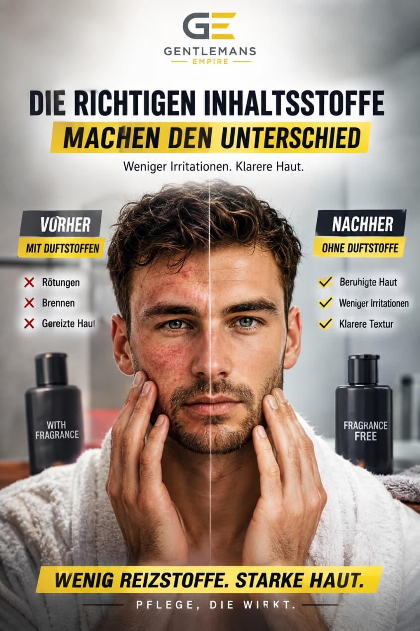 Vergleich zwischen schlechten und guten Hautpflegeprodukten