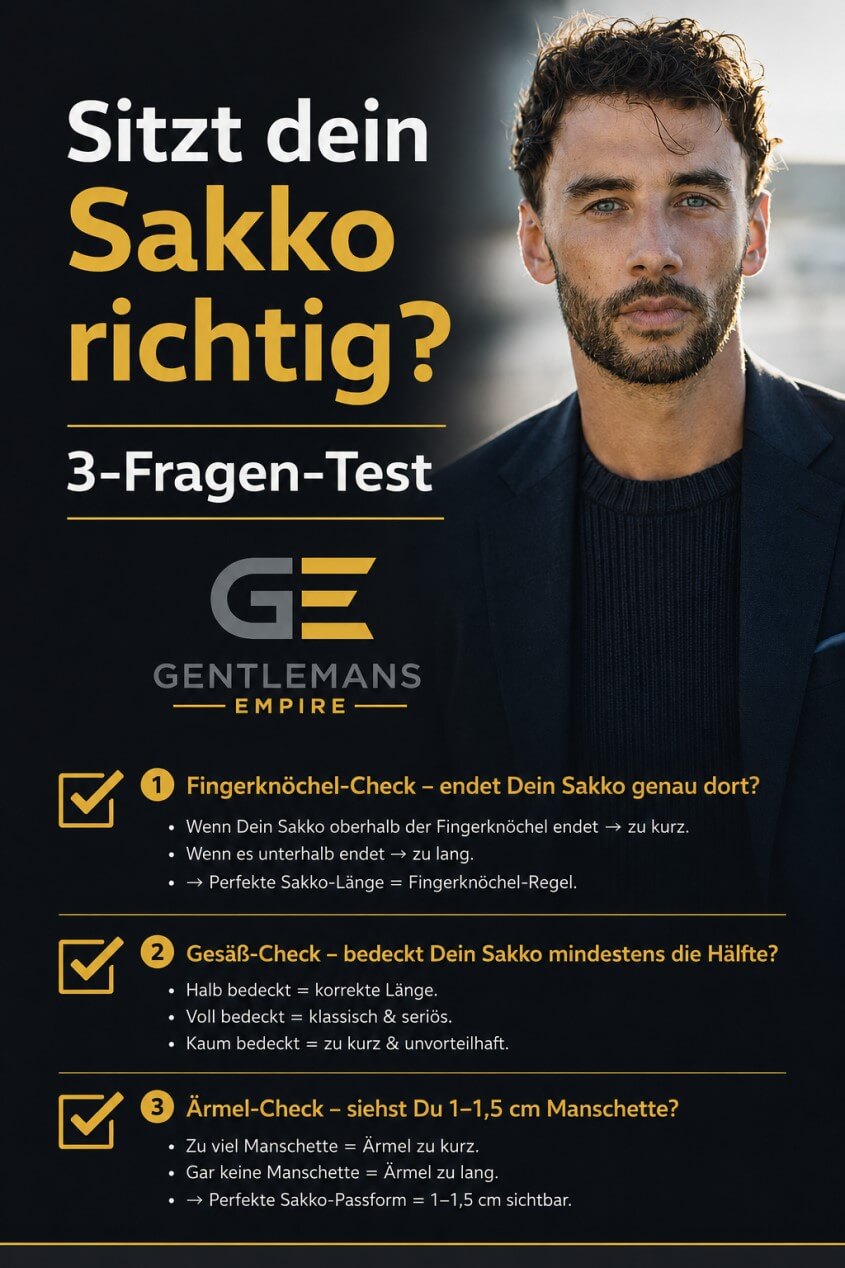 Mini-Test: Sitzt Dein Sakko richtig?