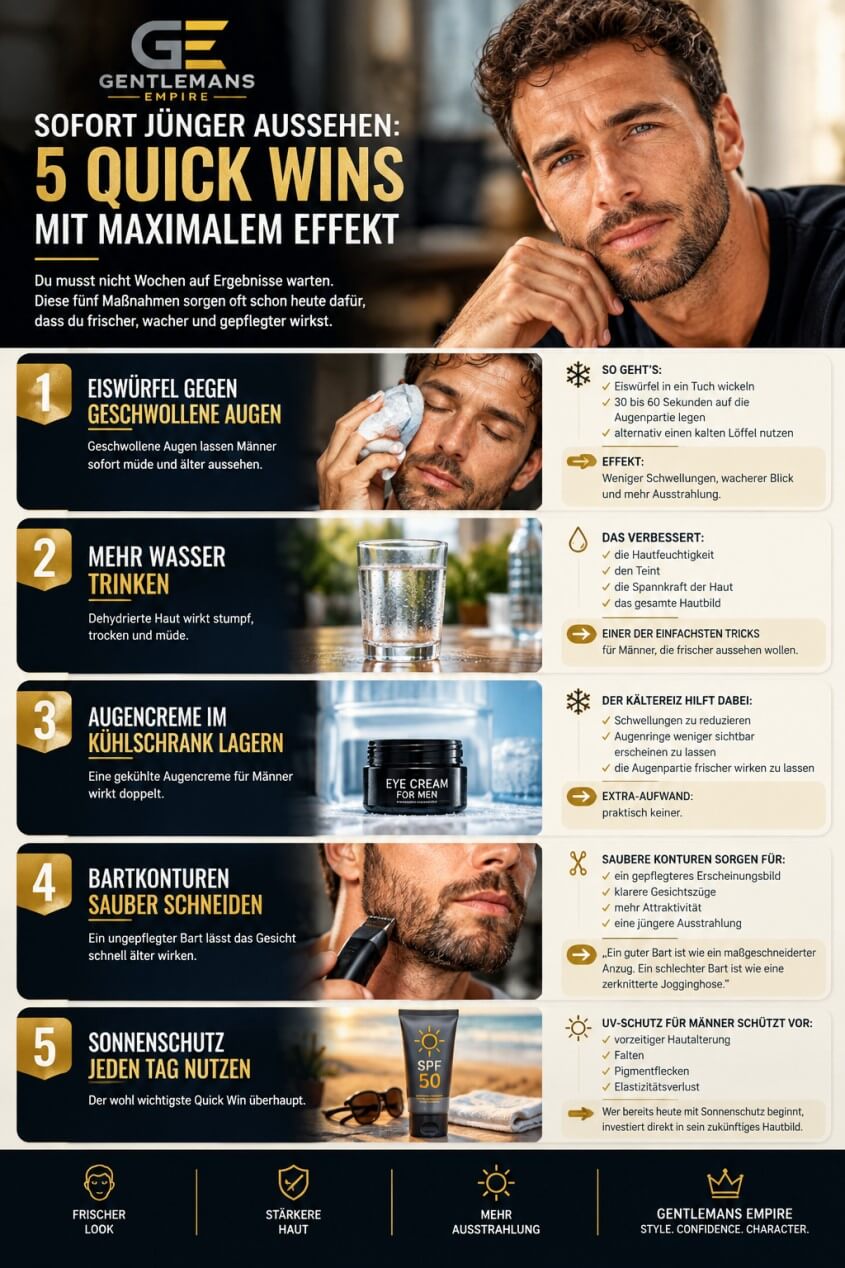 5 schnelle Tipps, mit denen Männer sofort jünger und frischer aussehen