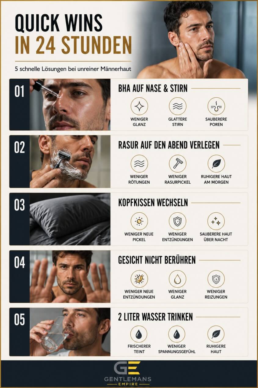 Schnelle Hautpflege‑Tipps für Männer